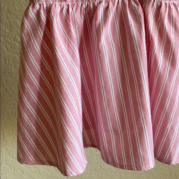 Elodie Striped Cross Back Peplum Tank - Picture 5 of 9